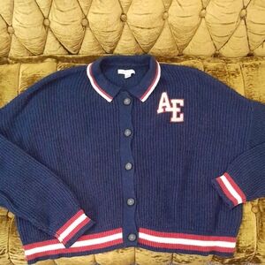 American Eagle Outfitters Navy Blue Women's Oversized Cardigan